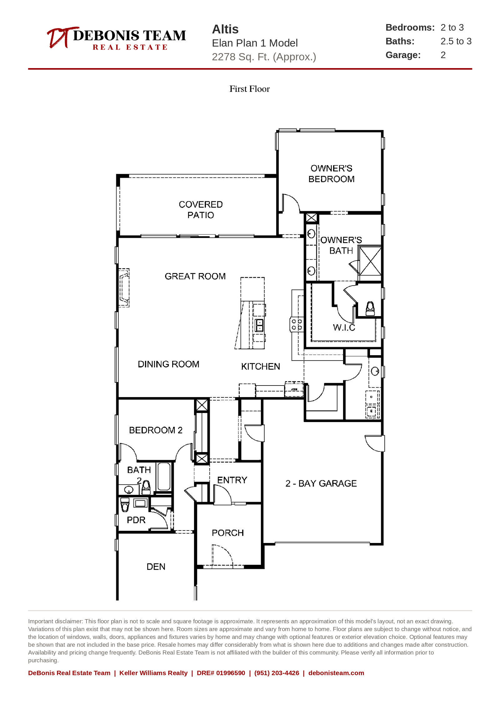 Elan Residence 1 floor plan at Altis