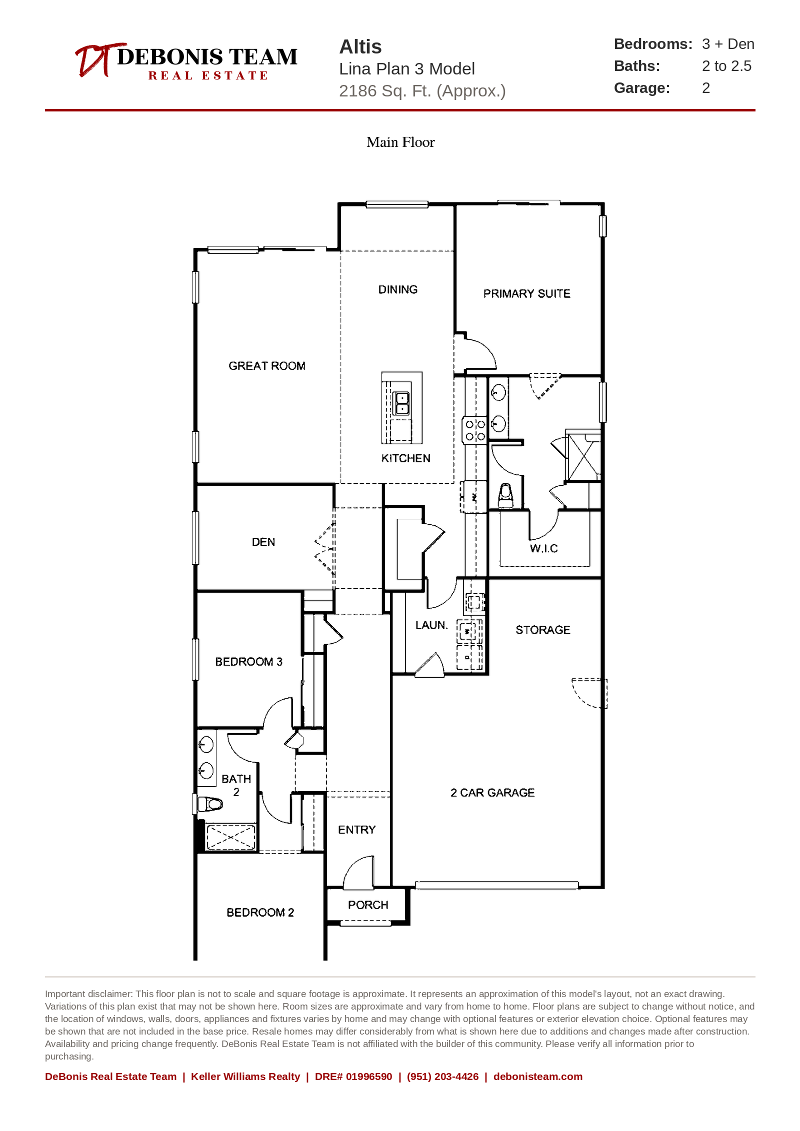 Lina Plan 3 floor plan at Altis