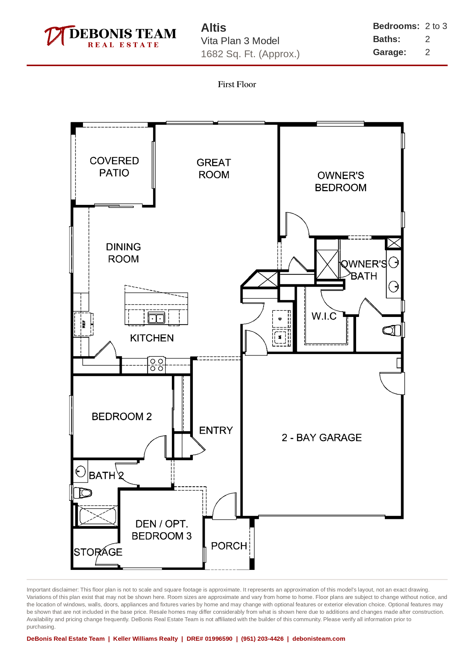 Vita Residence 3 floor plan at Altis