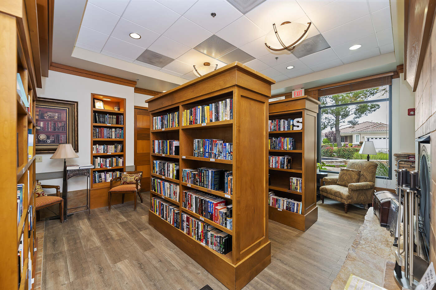 Resident library at Solera at Oak Valley Greens