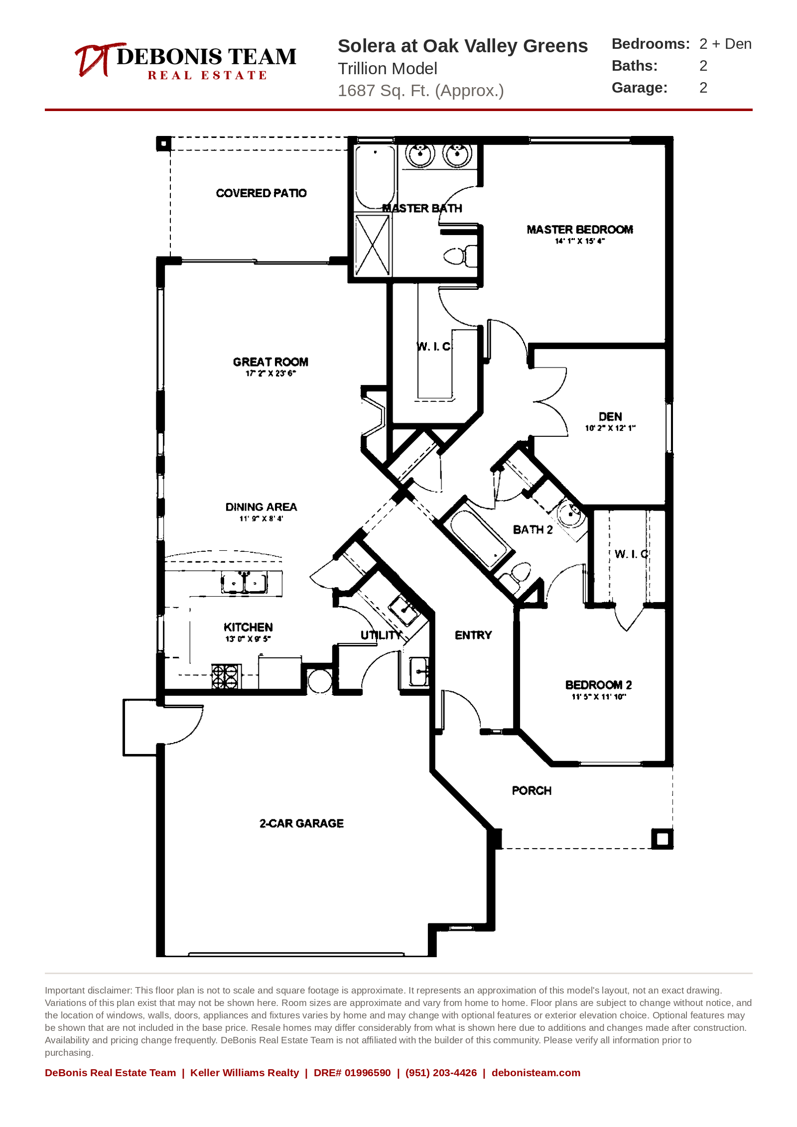 Trillion floor plan at Solera at Oak Valley Greens