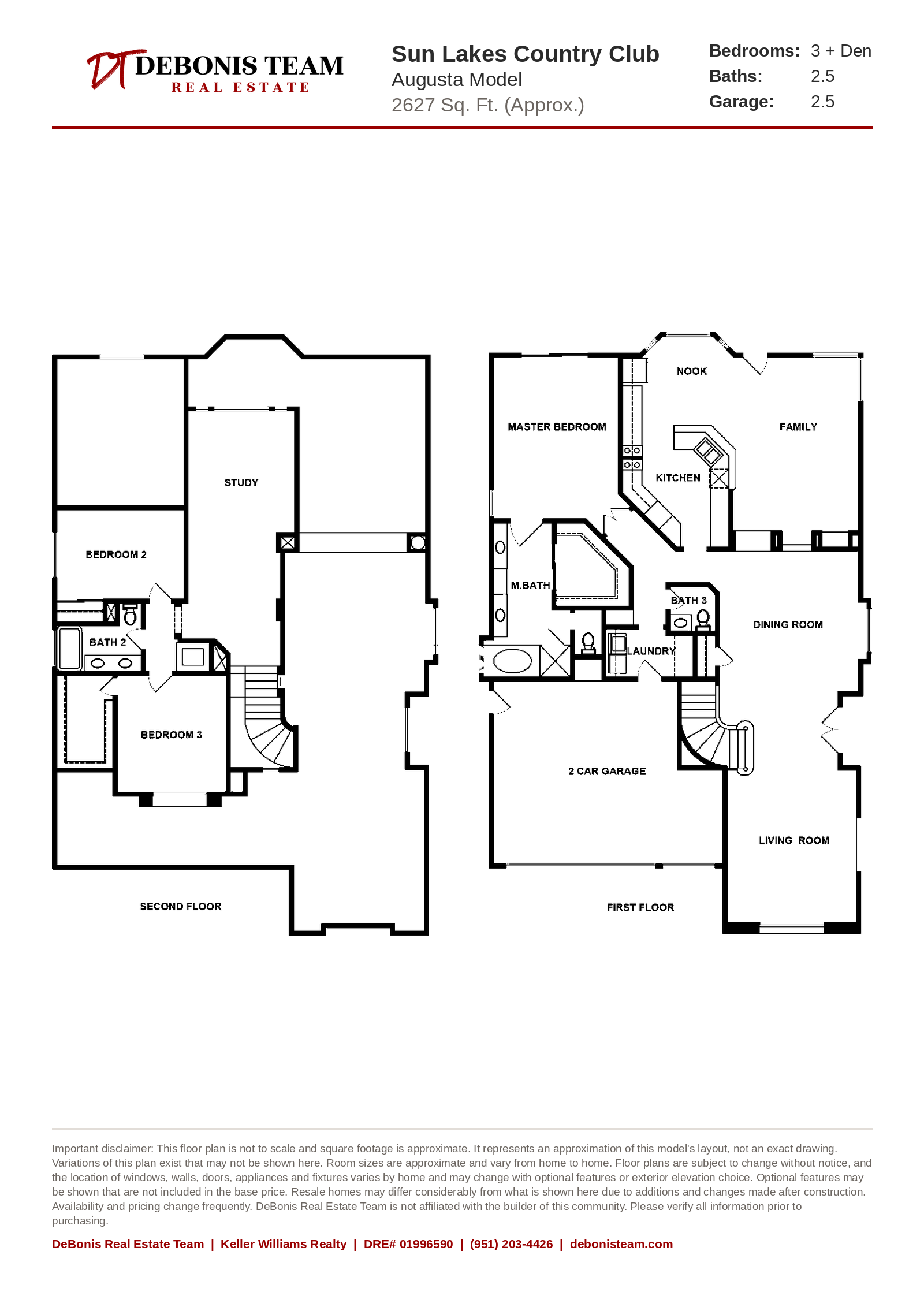 Augusta floor plan at Sun Lakes Country Club