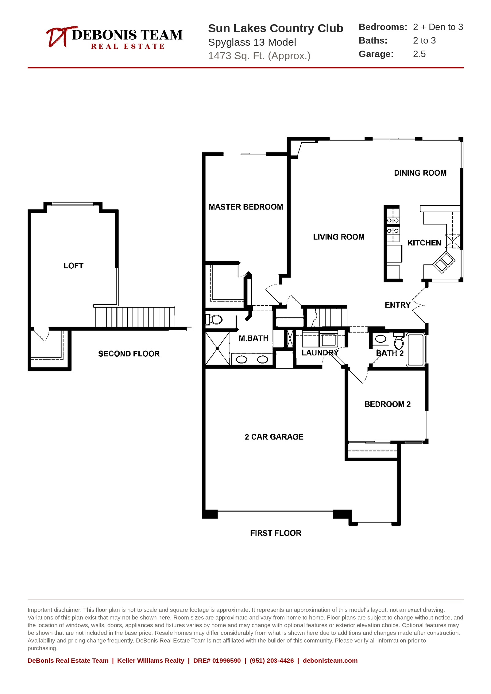 Spyglass 13 floor plan at Sun Lakes Country Club