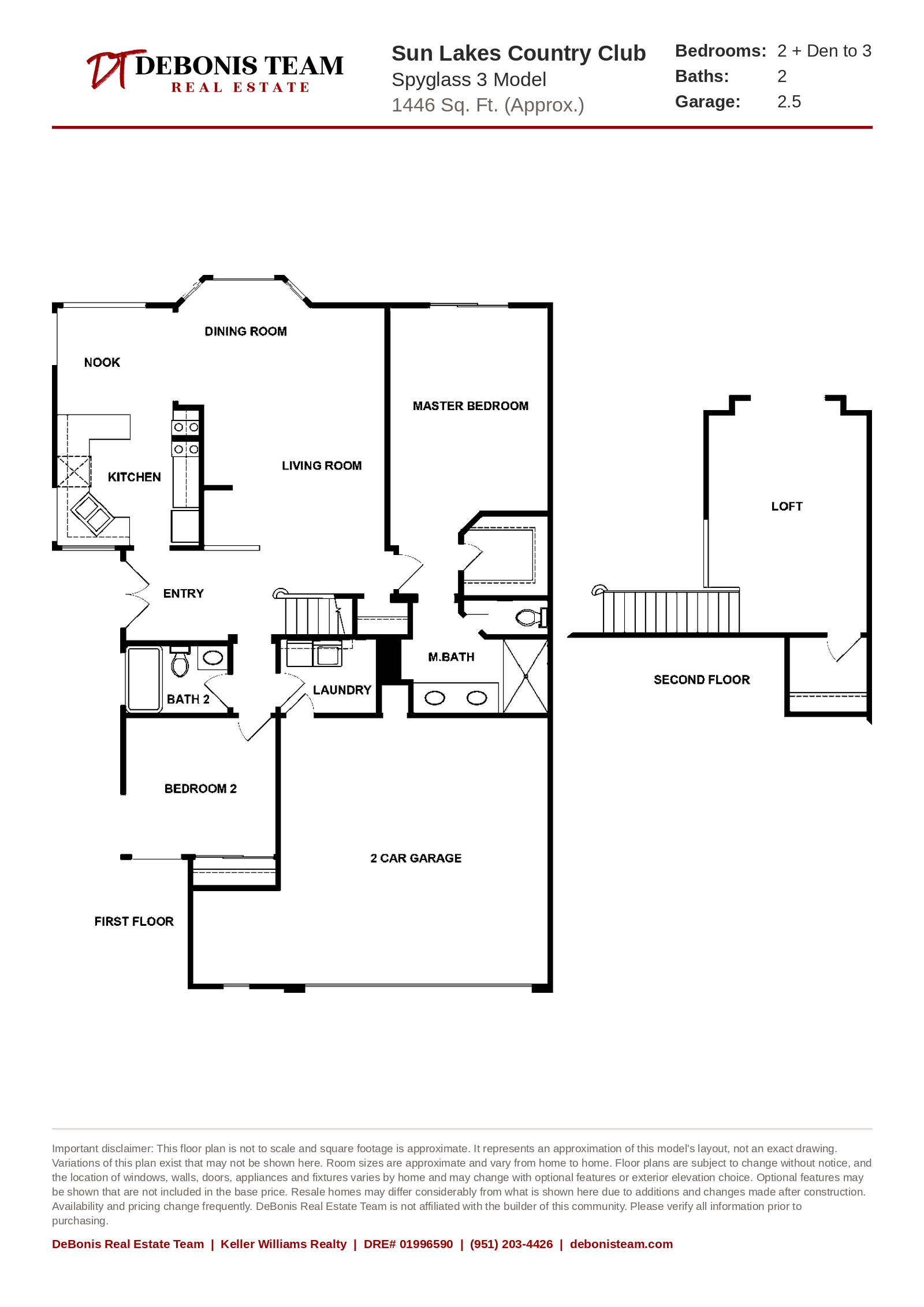 Spyglass 3 floor plan at Sun Lakes Country Club