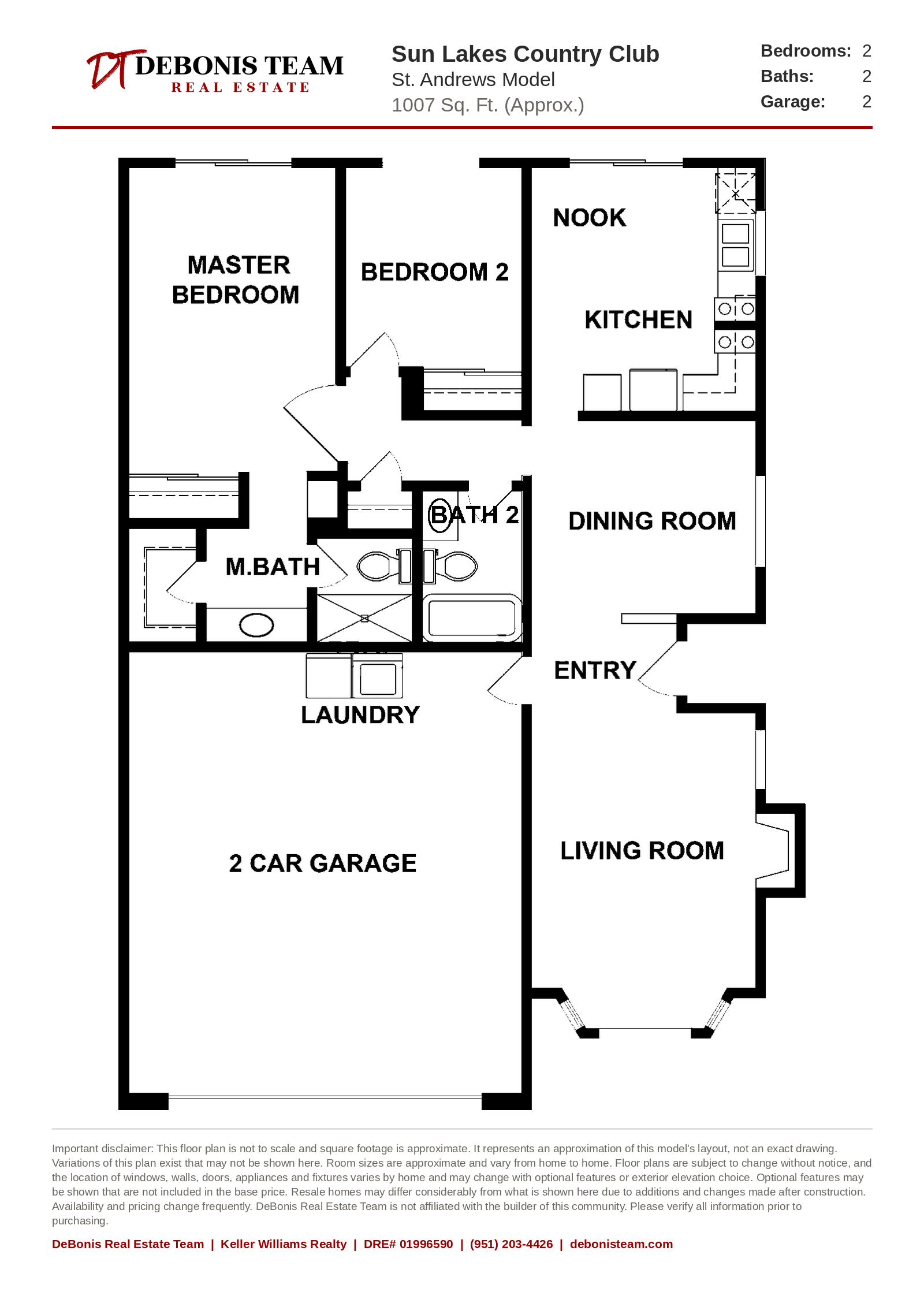 St. Andrews floor plan at Sun Lakes Country Club