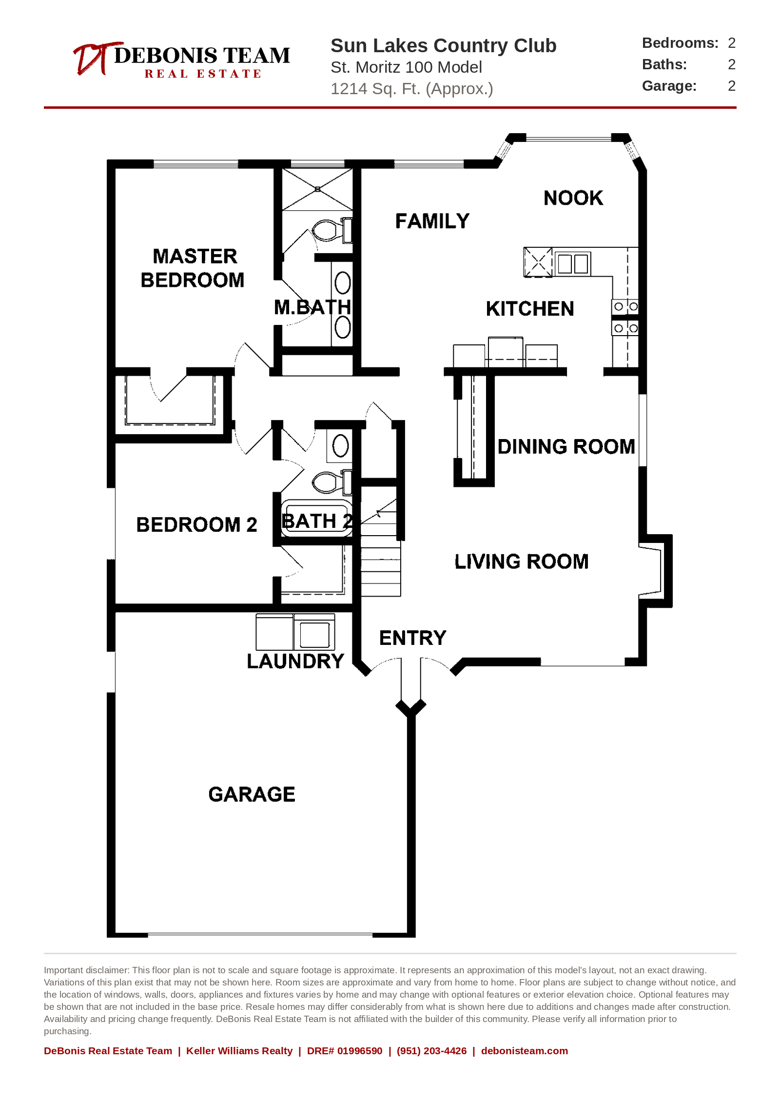 St. Moritz 100 floor plan at Sun Lakes Country Club