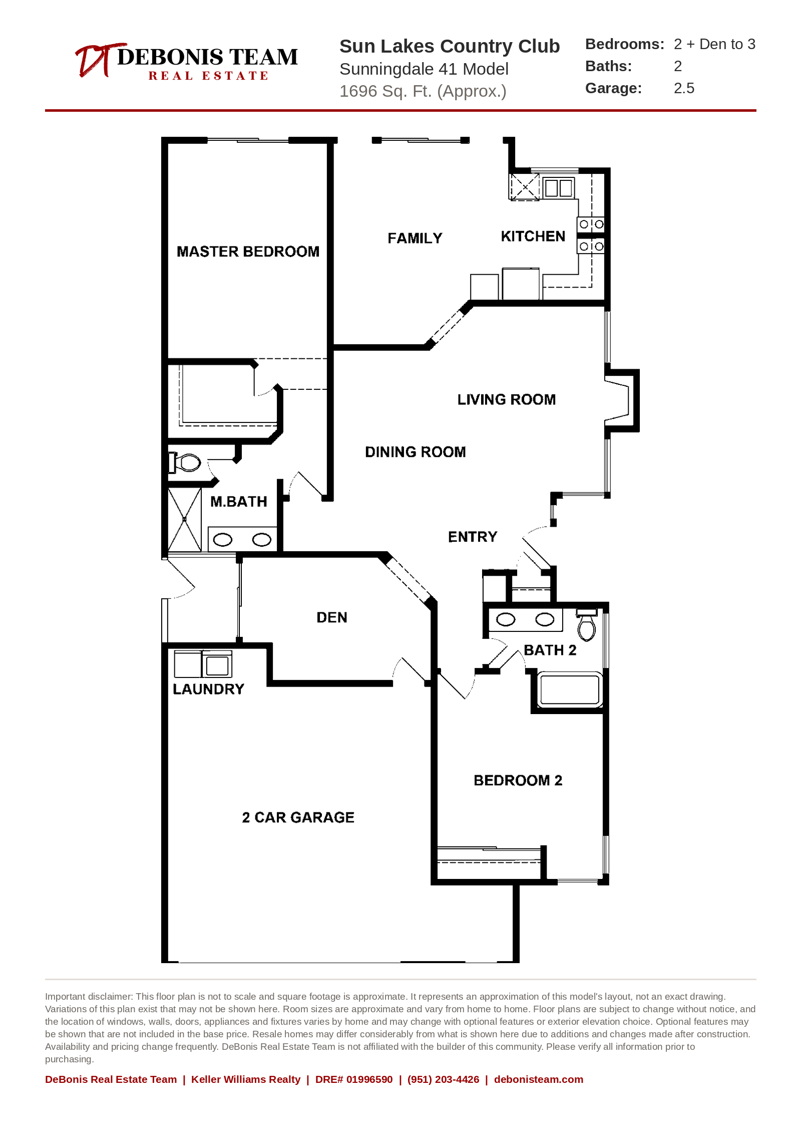 Sunningdale 41 floor plan at Sun Lakes Country Club