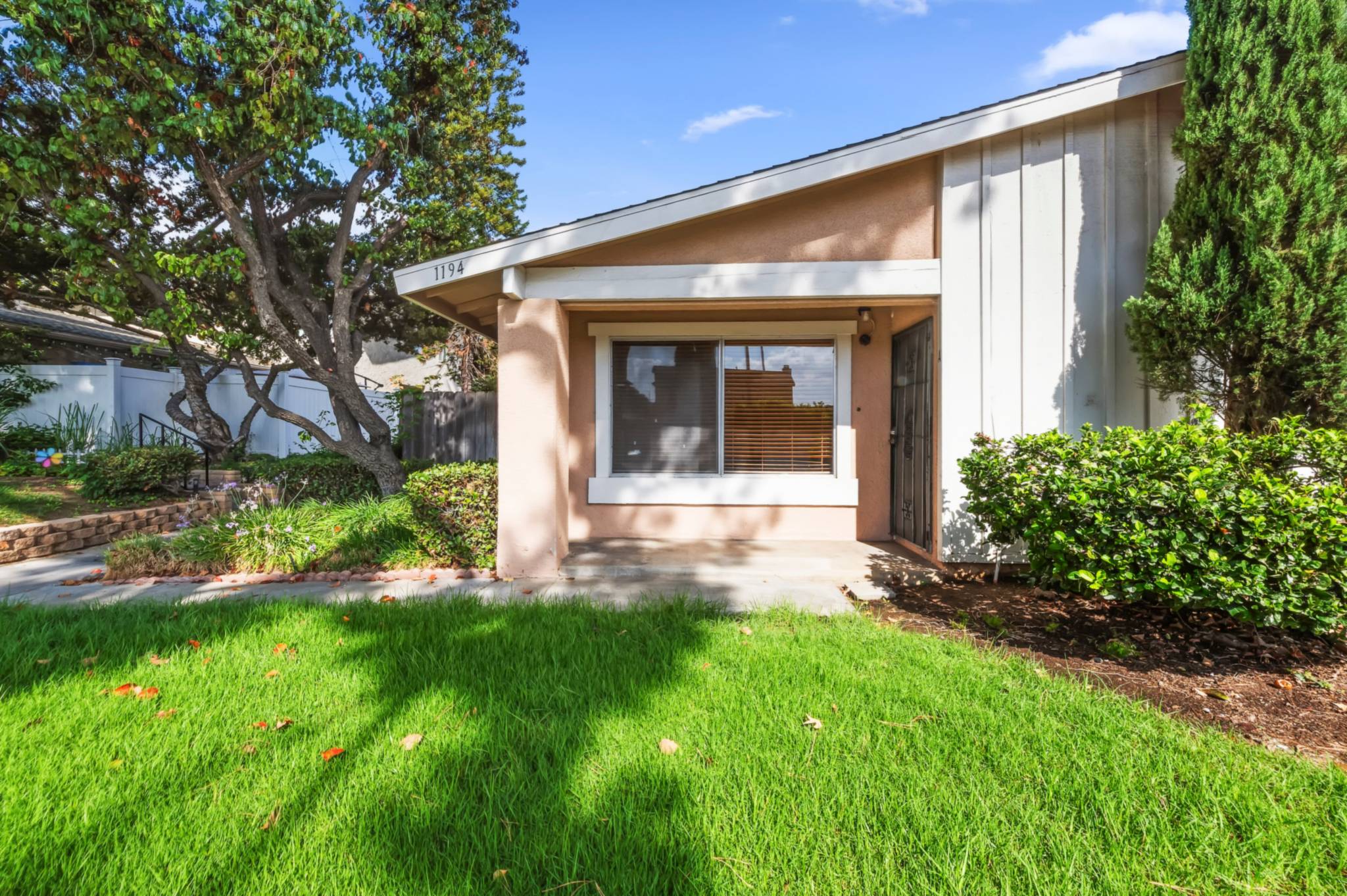 Front exterior and front lawn, wide view | 1194 Border Ave #A, Corona
