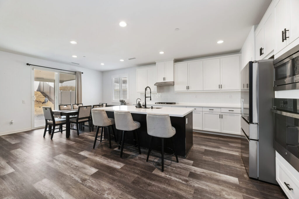 Kitchen island with bar seating