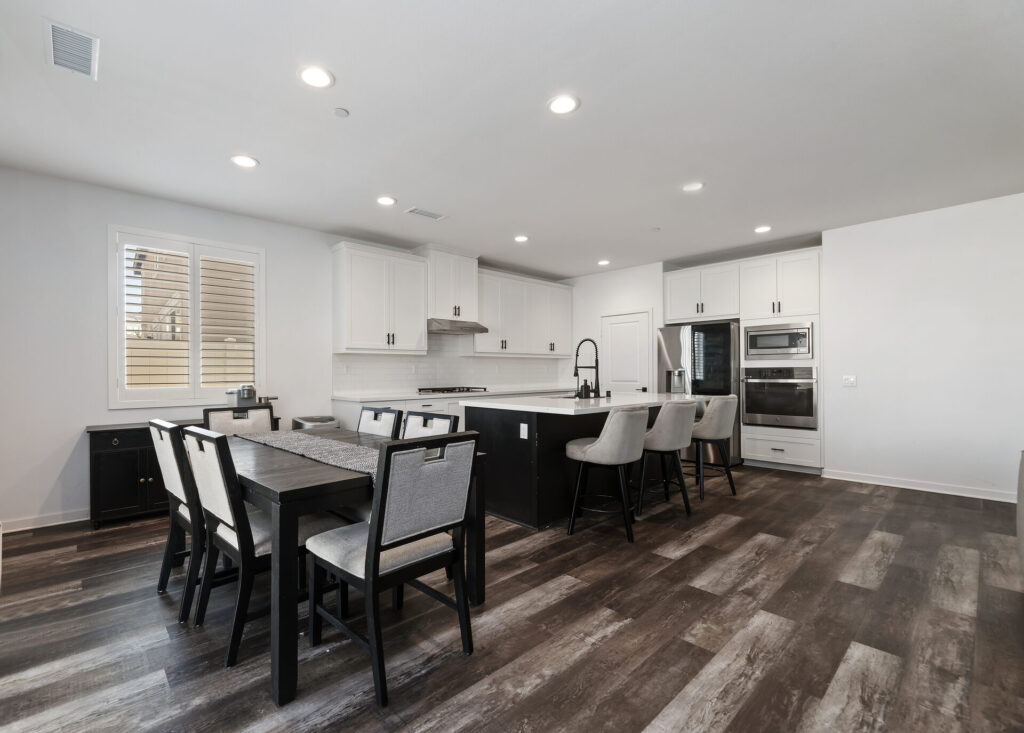 Kitchen and dining area