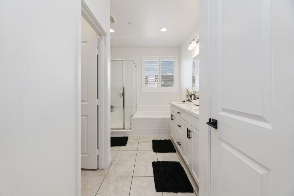 Primary suite bathroom entry