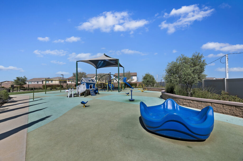 Shaded playground and play area | Olivewood, Beaumont