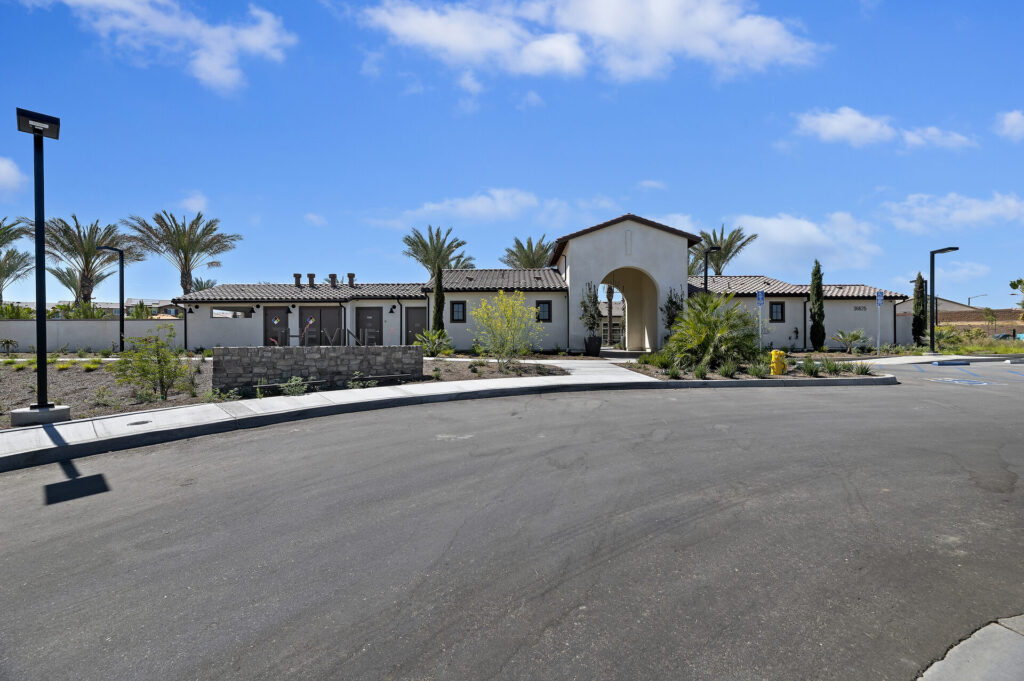 Clubhouse seen from the street | Olivewood, Beaumont