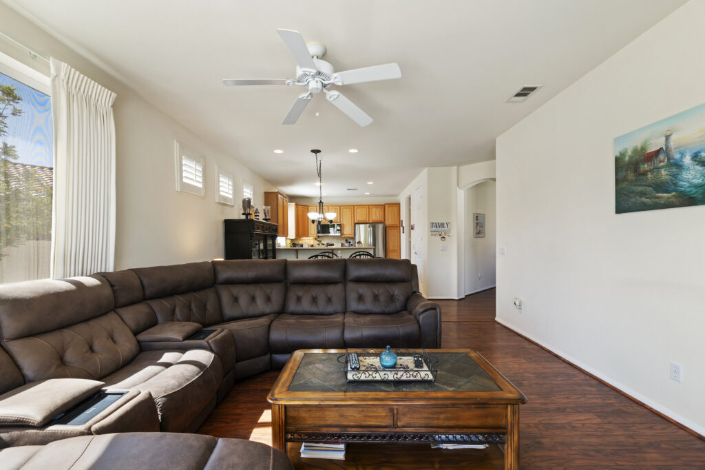 1142 Wisteria Way, Beaumont — family room open to the kitchen