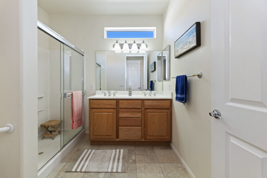 1142 Wisteria Way, Beaumont — primary bathroom with walk-in shower