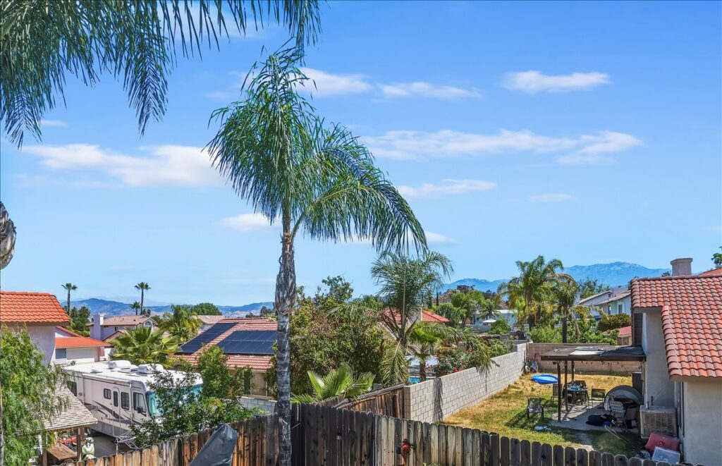 42138 Bancroft Way, Hemet — view toward the mountains from the loft balcony